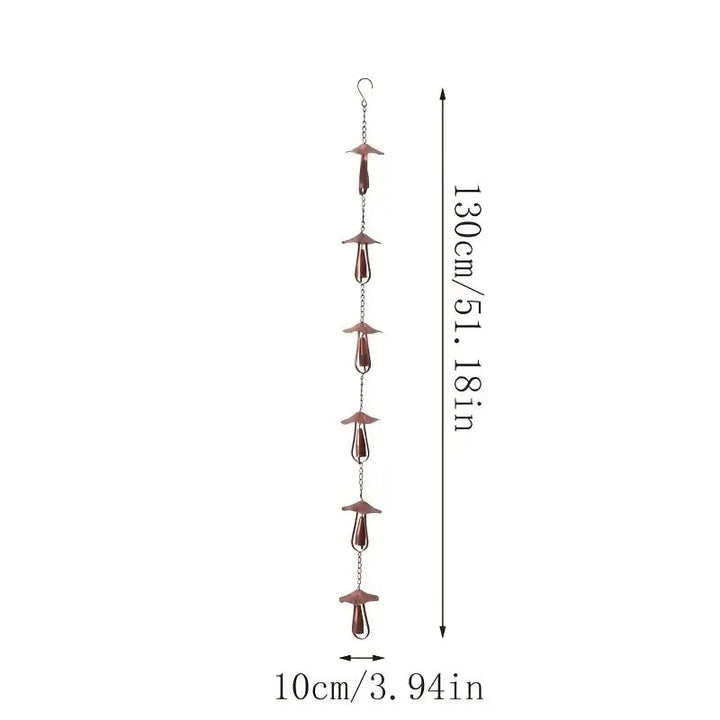 Meadowcap Iron Mushroom Rain Chain Product Image 04