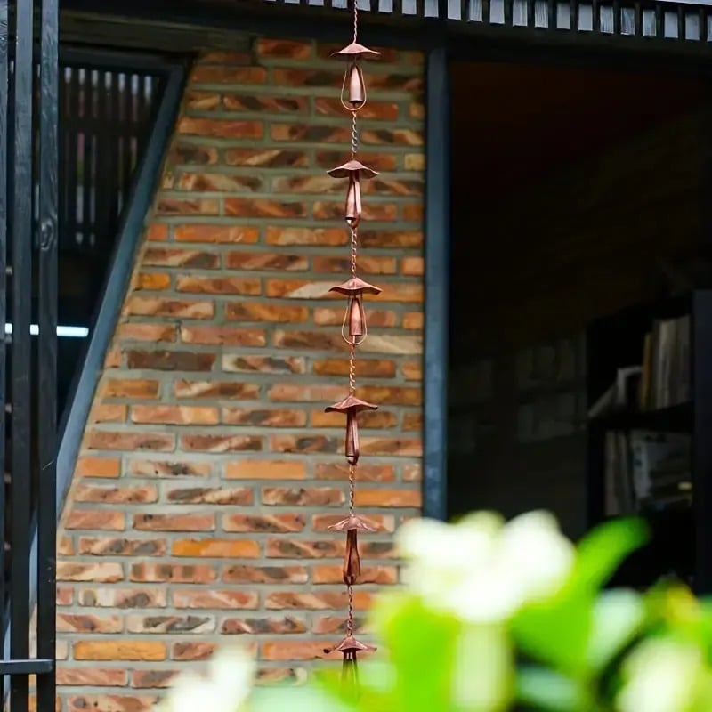 Meadowcap Iron Mushroom Rain Chain Product Image 07