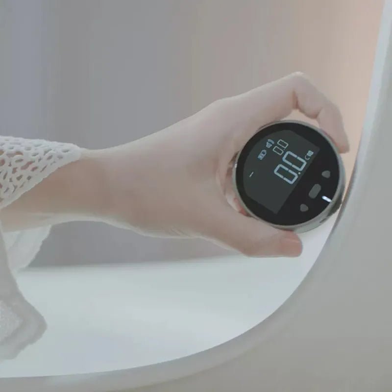 Mide todo en un abrir y cerrar de ojos, sin una regla electrónica voluminosa Recargable 8 funciones Medidor portátil Pantalla LCD HD Larga duración Multifunción