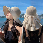 Merella Sunshade — Breathable Mesh Sunhat with Neck Shawl Protection (Pink ) - | Zavonix