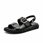 Melissa Leather Sandal (Black 5) - | Zavonix
