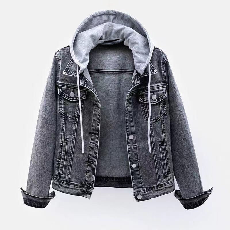 MELLY HOODED DENIM COAT (S ) - | Zavonix
