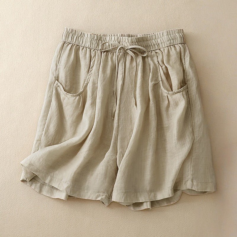 MELODY LINEN SHORTS (Black XS) - | Zavonix