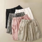 MELODY LINEN SHORTS (Black XS) - | Zavonix