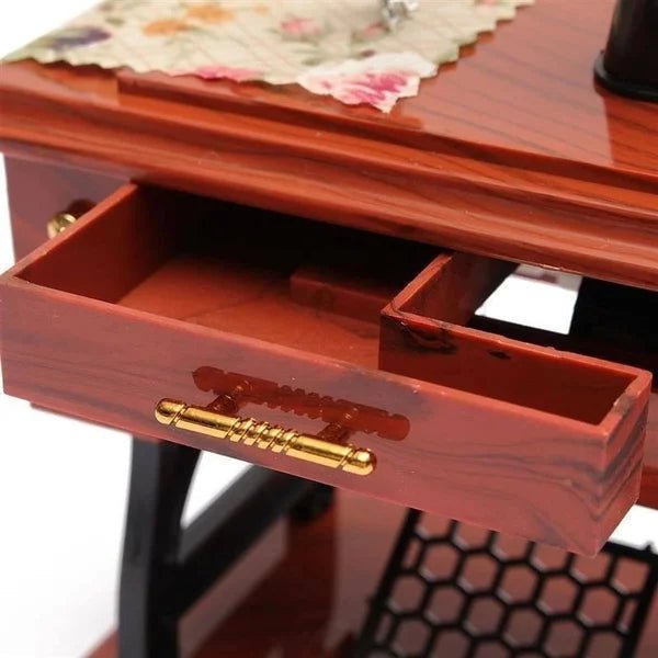 Melody Stitch Clockwork Sewing Machine Music Box Product Image 07