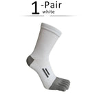 Men's Breathable Toe Socks — Cotton - Poly Blend with Odor Control (4 Pairs black ) - | Zavonix