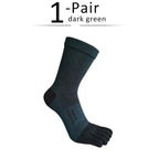 Men's Breathable Toe Socks — Cotton - Poly Blend with Odor Control (4 Pairs black ) - | Zavonix