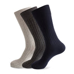 Men's Business Socks — High Tube Cotton Blend for All - Day Comfort (Brown ) - | Zavonix