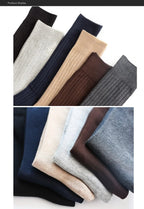 Men's Business Socks — High Tube Cotton Blend for All - Day Comfort (Brown ) - | Zavonix