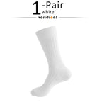 Men's Business Socks — High Tube Cotton Blend for All - Day Comfort (WHITE ) - | Zavonix