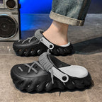 Men’s Comfortable Breathable Clogs Shoes（50% OFF） (Green 36) - Men Shoes | Zavonix