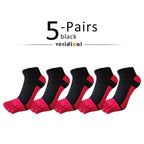 Men's Knit Toe Socks — Breathable Moisture - Wicking Casual Socks (5 Pairs green ) - | Zavonix