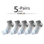 Men's Knit Toe Socks — Breathable Moisture - Wicking Casual Socks (5 Pairs green ) - | Zavonix