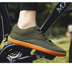 Men's Lightweight Breathable Cotton Lace - Up Shoes with EVA Sole (black 46) - | Zavonix