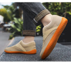 Men's Lightweight Breathable Cotton Lace - Up Shoes with EVA Sole - Zavonix