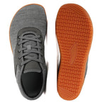 Men's Lightweight Breathable Cotton Lace - Up Shoes with EVA Sole (GRAY 46) - | Zavonix
