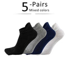 Men's Toe Socks — Breathable Ankle Socks with Moisture Control (MULTI ) - | Zavonix