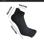 Men's Toe Socks — Breathable Ankle Socks with Moisture Control (Navy Blue ) - | Zavonix