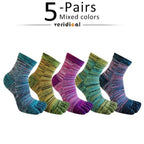 Men's Toe Socks — Breathable Moisture - Wicking Sport Socks (5 Pairs red ) - | Zavonix