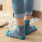 Men's Toe Socks — Breathable Moisture - Wicking Sport Socks (PURPLE ) - | Zavonix