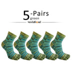 Men's Toe Socks — Breathable Moisture - Wicking Sport Socks (5 Pairs red ) - | Zavonix