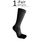 Men's Toe Socks — Breathable Sports Socks with Zero Friction Design (black grey EU39 - 44) - | Zavonix