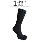 Men's Toe Socks — Breathable Sports Socks with Zero Friction Design (black EU39 - 44) - | Zavonix