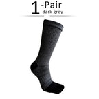 Men's Toe Socks — Breathable Sports Socks with Zero Friction Design (Dark Grey EU39 - 44) - | Zavonix