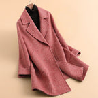 MERINO WOOL LONGCOAT (Red XS) - | Zavonix