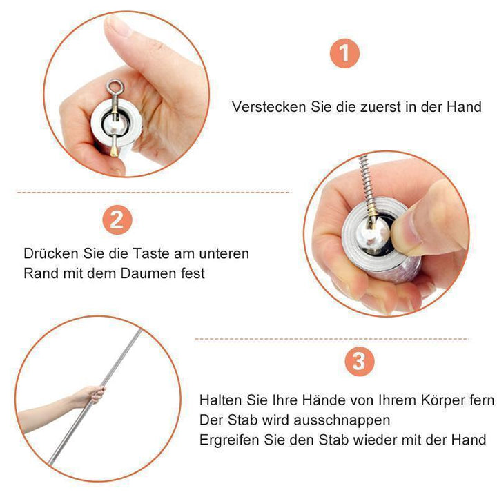 Bowlift Metal Rod | Portable Self-Defense and Magic Tool 6