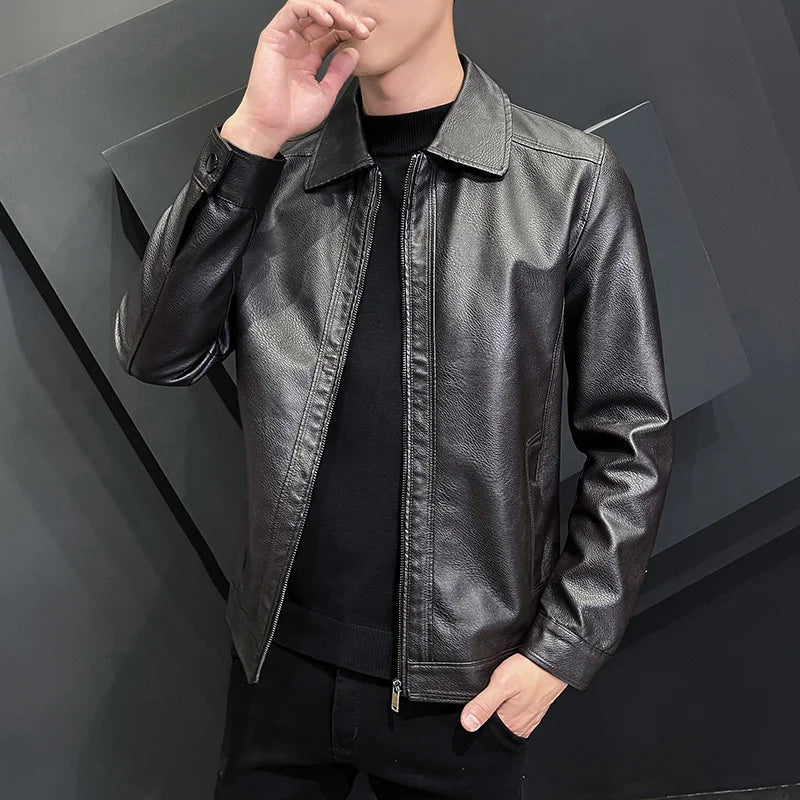 MetroVeloce Leather Jacket (Brown XS) - Jacket | Zavonix
