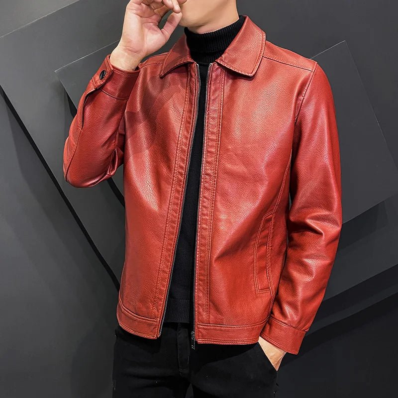 MetroVeloce Leather Jacket (Red XS) - Jacket | Zavonix