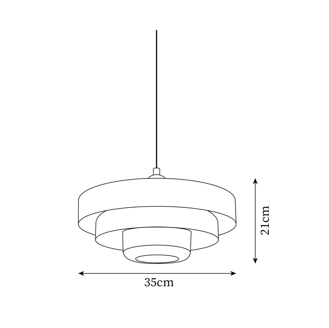 Mid-Century Pendant Light in Orange Metal – Bauhaus Style Ceiling Fixture 7