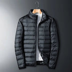 Milo Men's Down Jacket | Full Zip, Stand-up Collar 1