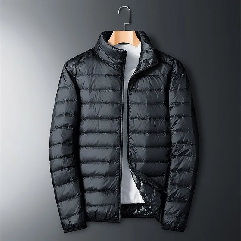 Milo Men's Down Jacket | Full Zip, Stand-up Collar 1