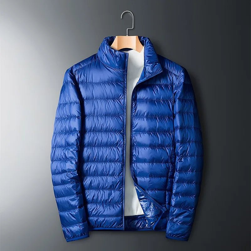 Milo Men's Down Jacket | Full Zip, Stand-up Collar 2