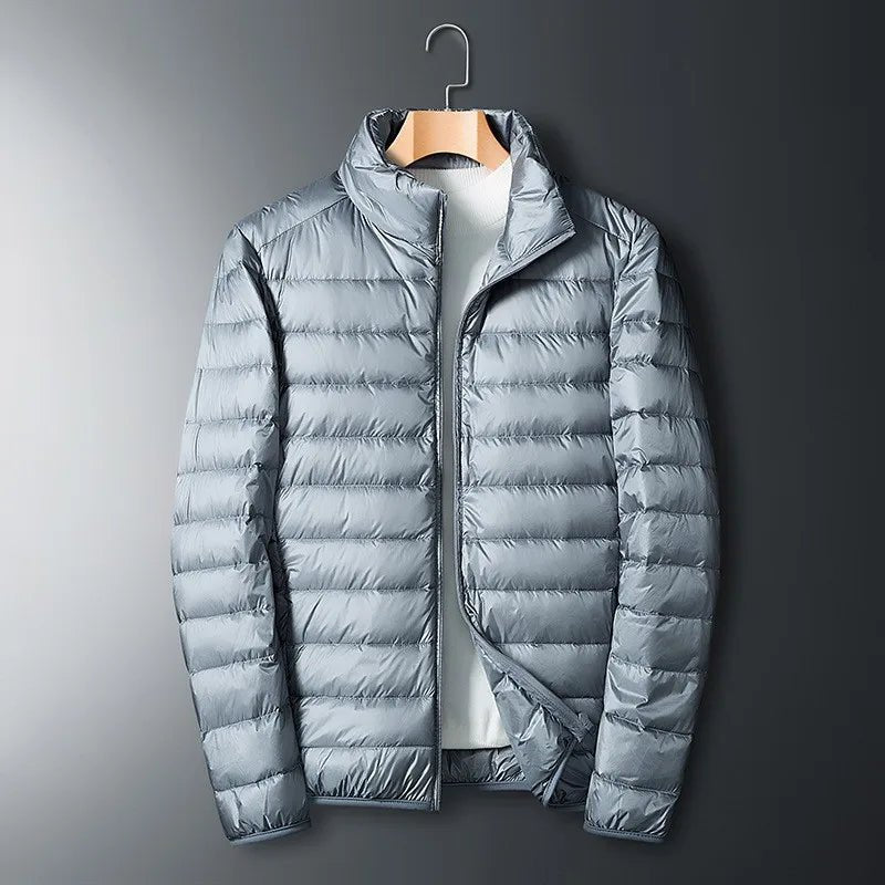 Milo Men's Down Jacket | Full Zip, Stand-up Collar 4