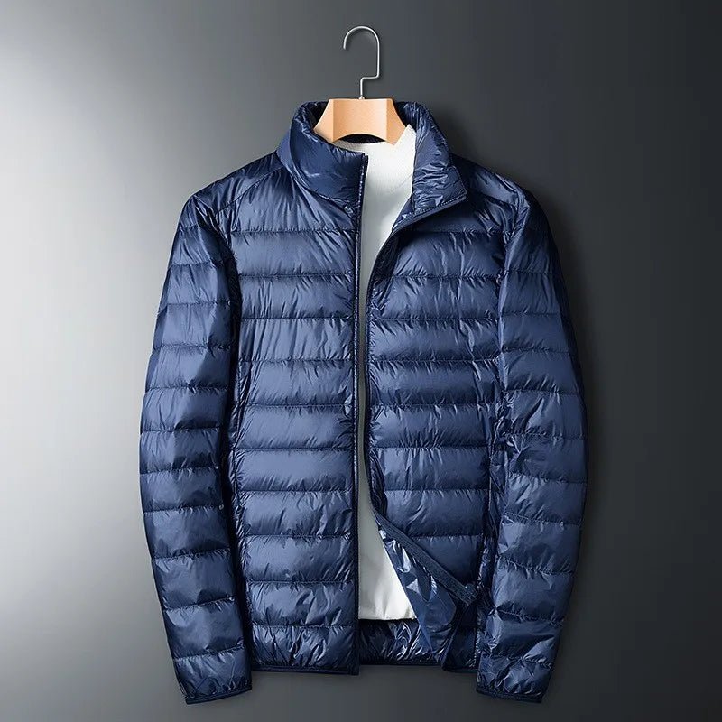 Milo Men's Down Jacket | Full Zip, Stand-up Collar 3