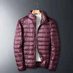 Milo Men's Down Jacket | Full Zip, Stand-up Collar 0