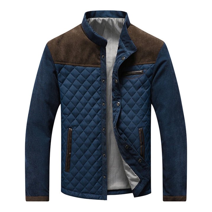 Milo Men's Jacket | Quilted Fabric, Two-Tone Design 0