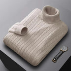 Morati Wool Mock Neck Sweater (Beige XXS) - | Zavonix