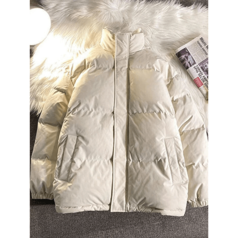 Milo Men's Puffer Jacket | Stand-Up Collar, Warmth 0