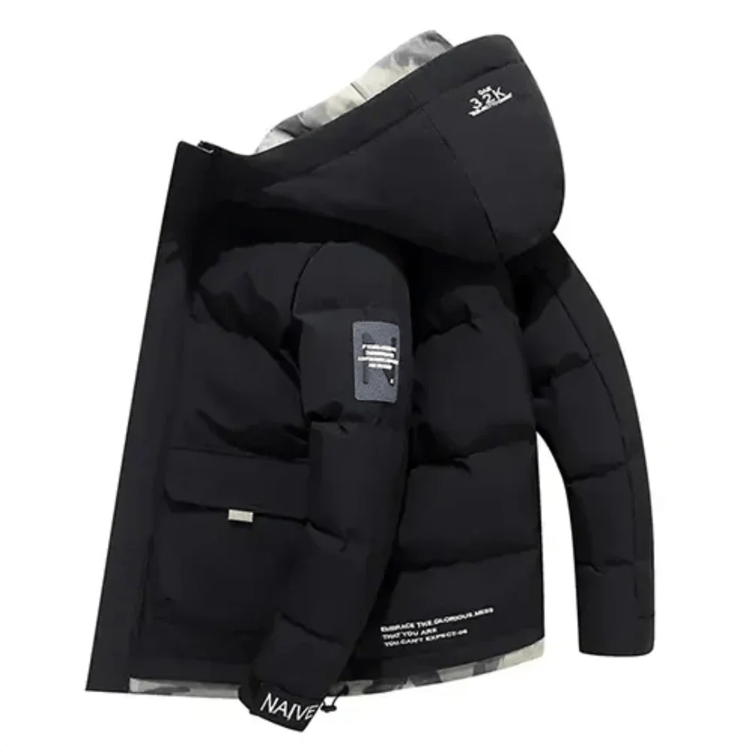 Milo Men's Quilted Jacket | Warm Hooded Design 0