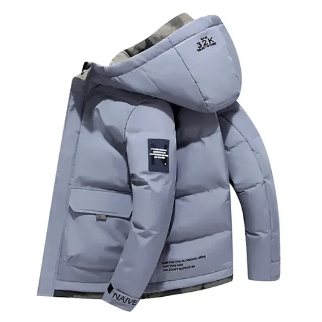 Milo Men's Quilted Jacket | Warm Hooded Design 2