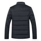 Milo Men's Winter Jacket | Quilted Fabric, Stand-Up Collar 2