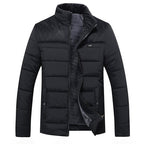 Milo Men's Winter Jacket | Quilted Fabric, Stand-Up Collar 0