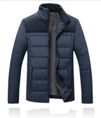 Milo Men's Winter Jacket | Quilted Fabric, Stand-Up Collar 3