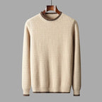 Miloa — Merino Wool Sweater with Accent Collar for Warmth (Black S) - | Zavonix