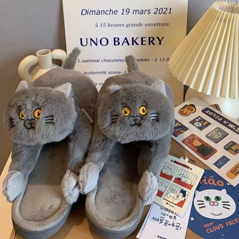 MiloCat Hausschuhe — Weiche Hausschuhe mit rutschfester Sohle