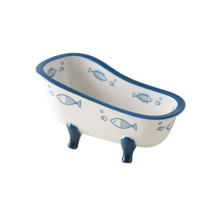 Mini Ceramic Bathtub Serving Dish – Vintage Clawfoot Design, Elegant Serving Bowl for Snacks and Sides 6